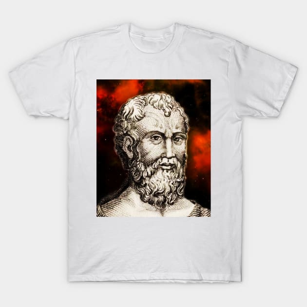 Zeno of Citium Portrait | Zeno of Citium Artwork 15 T-Shirt by JustLit